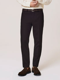 Pantalone da abito pleated in misto lana