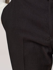Pantalone da abito pleated in misto lana