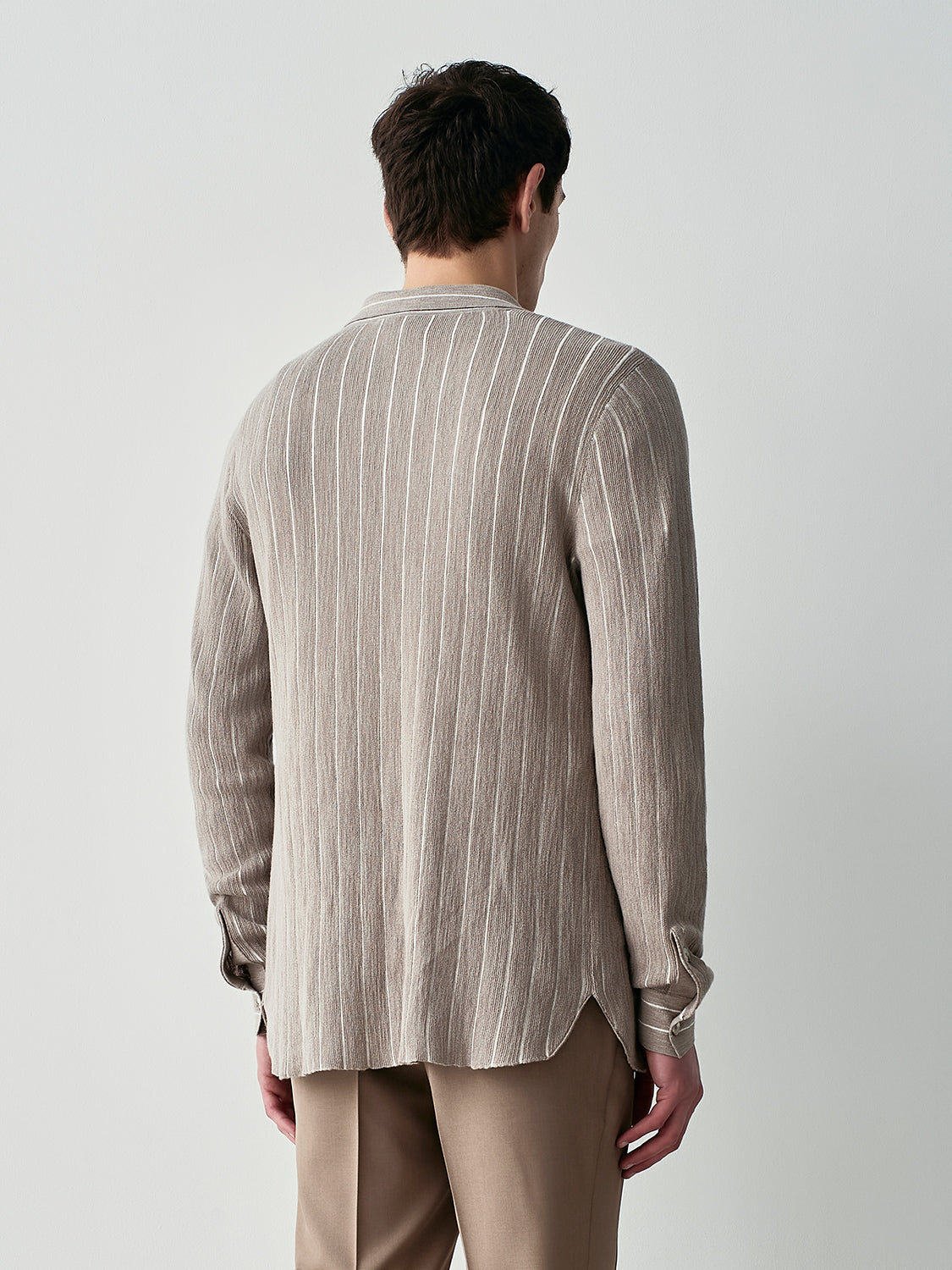 Striped knit shirt