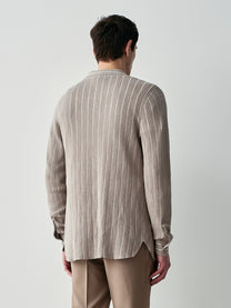 Striped knit shirt