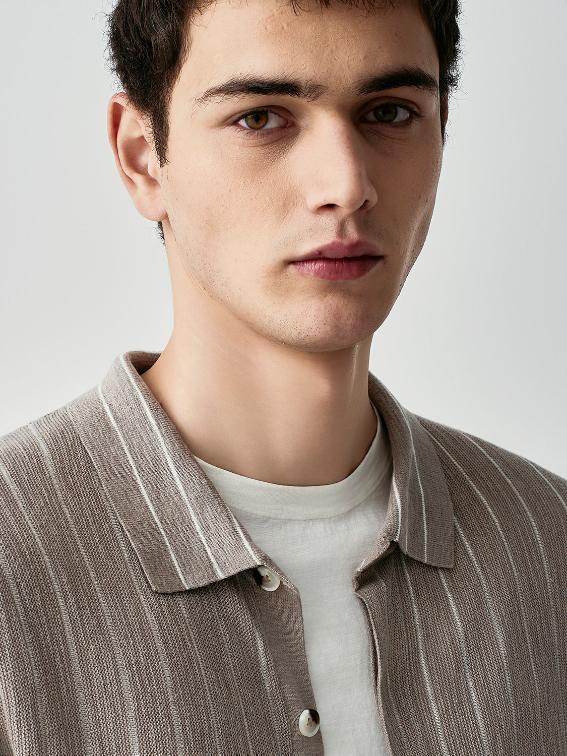 Striped knit shirt