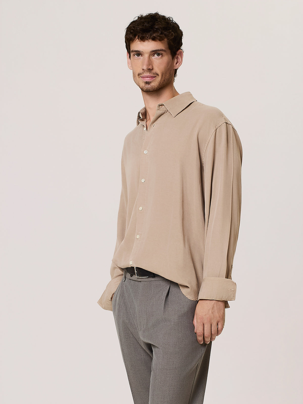 Relaxed lyocell shirt