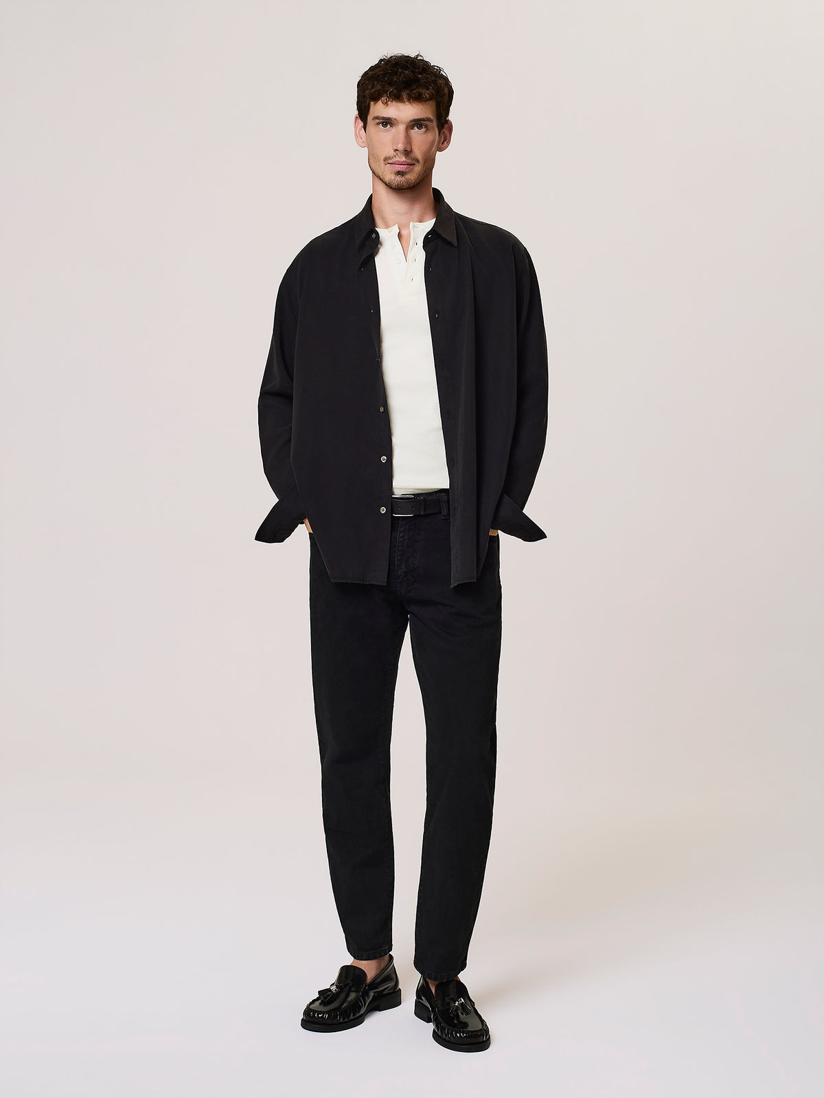 Relaxed lyocell shirt