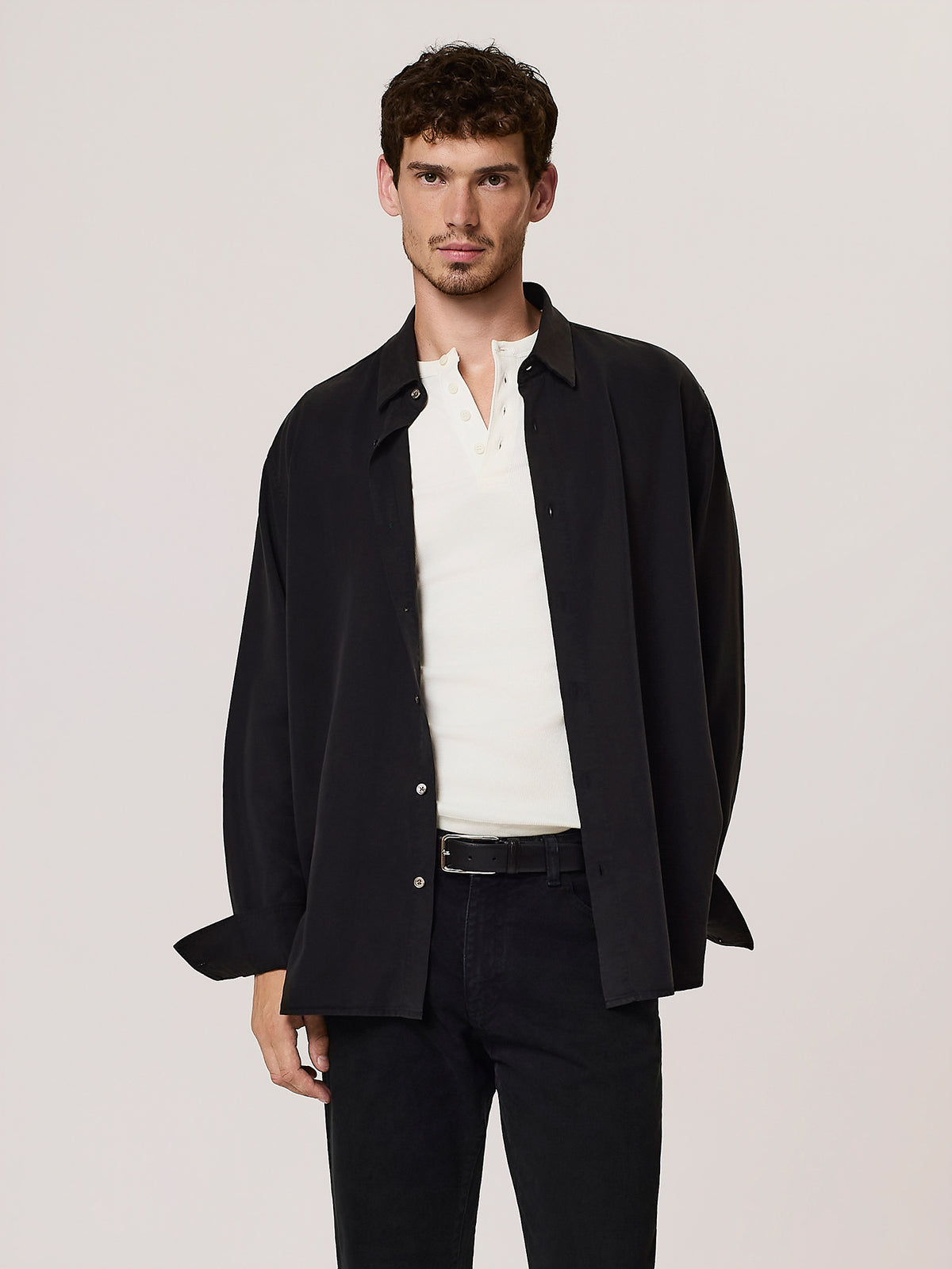 Relaxed lyocell shirt
