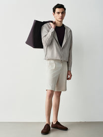 Camicia a righe con cappuccio