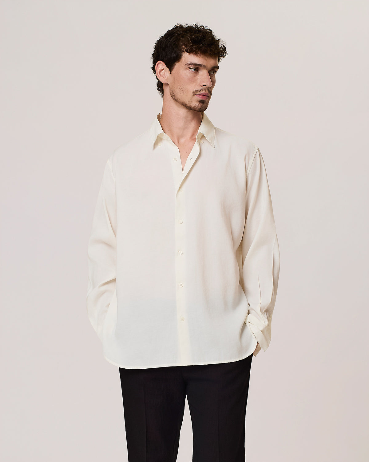 modal blend relaxed shirt