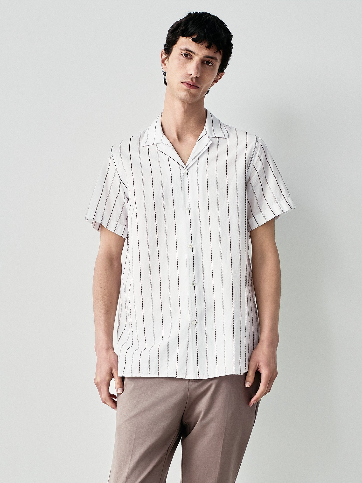 Striped cotton shirt