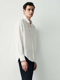 Camicia relaxed effetto stropicciato