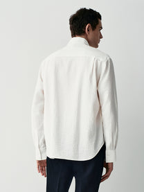 Camicia relaxed effetto stropicciato