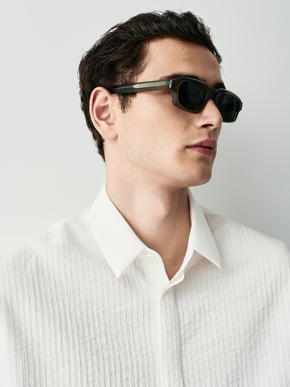 Camicia relaxed effetto stropicciato