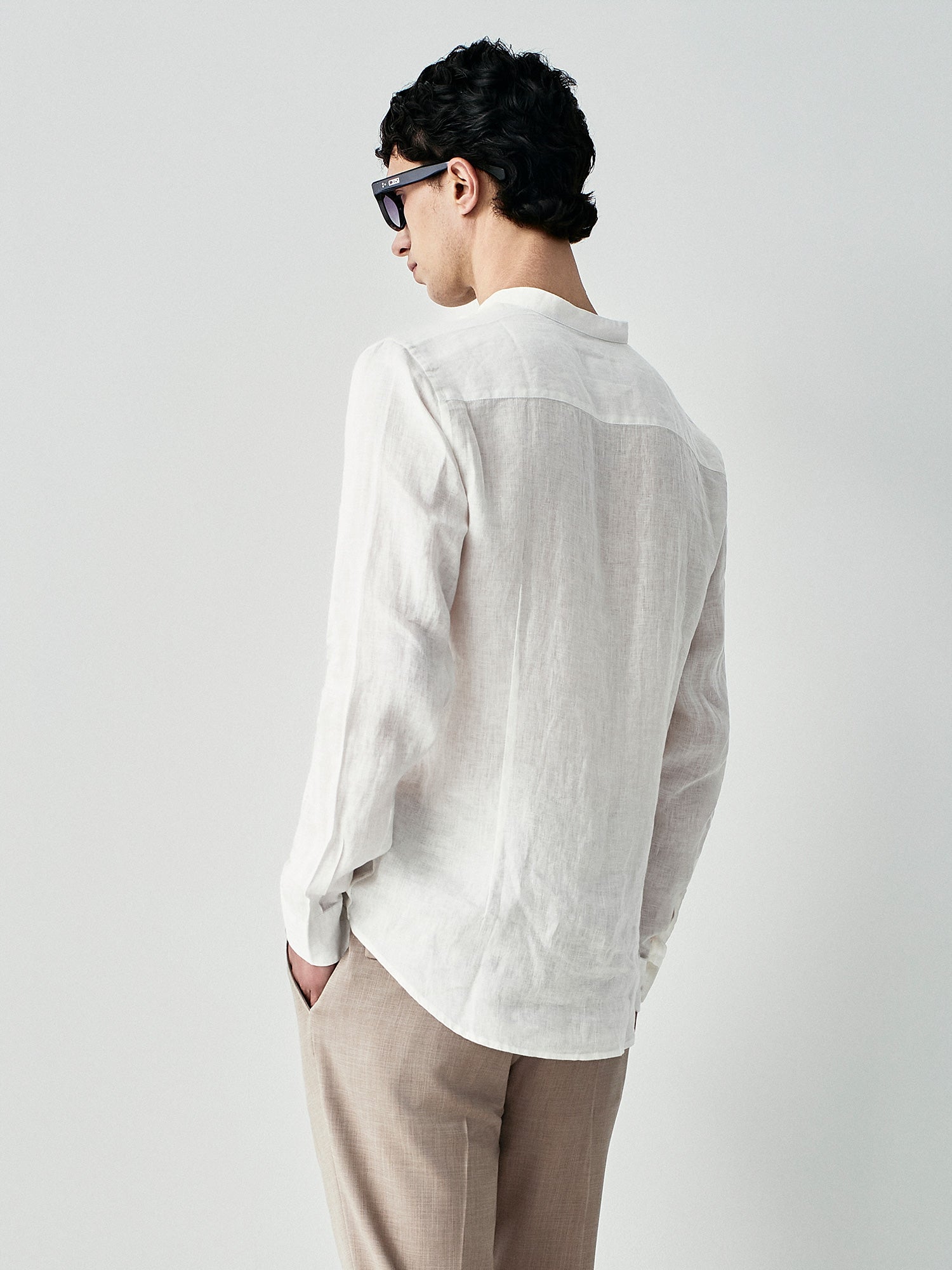 Camicia korean in puro lino