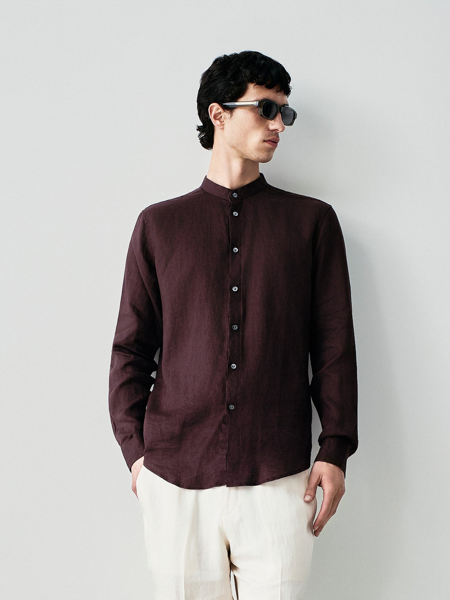 Camicia korean in puro lino