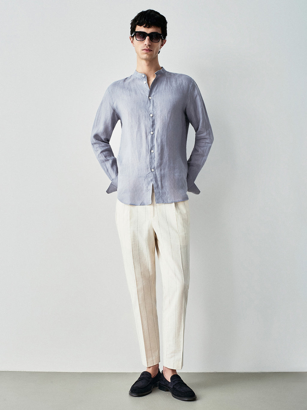 Camicia korean in puro lino