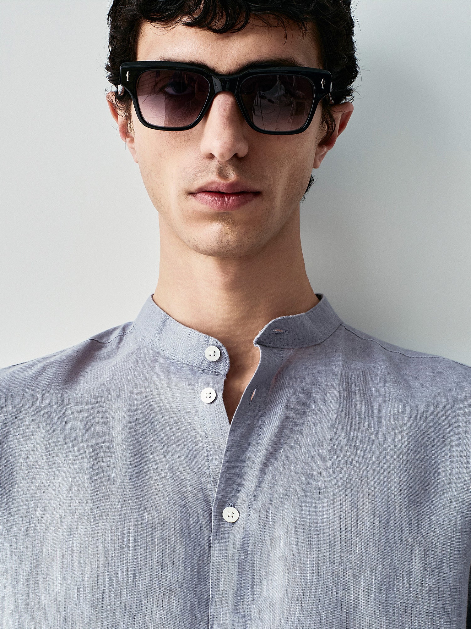 Camicia korean in puro lino