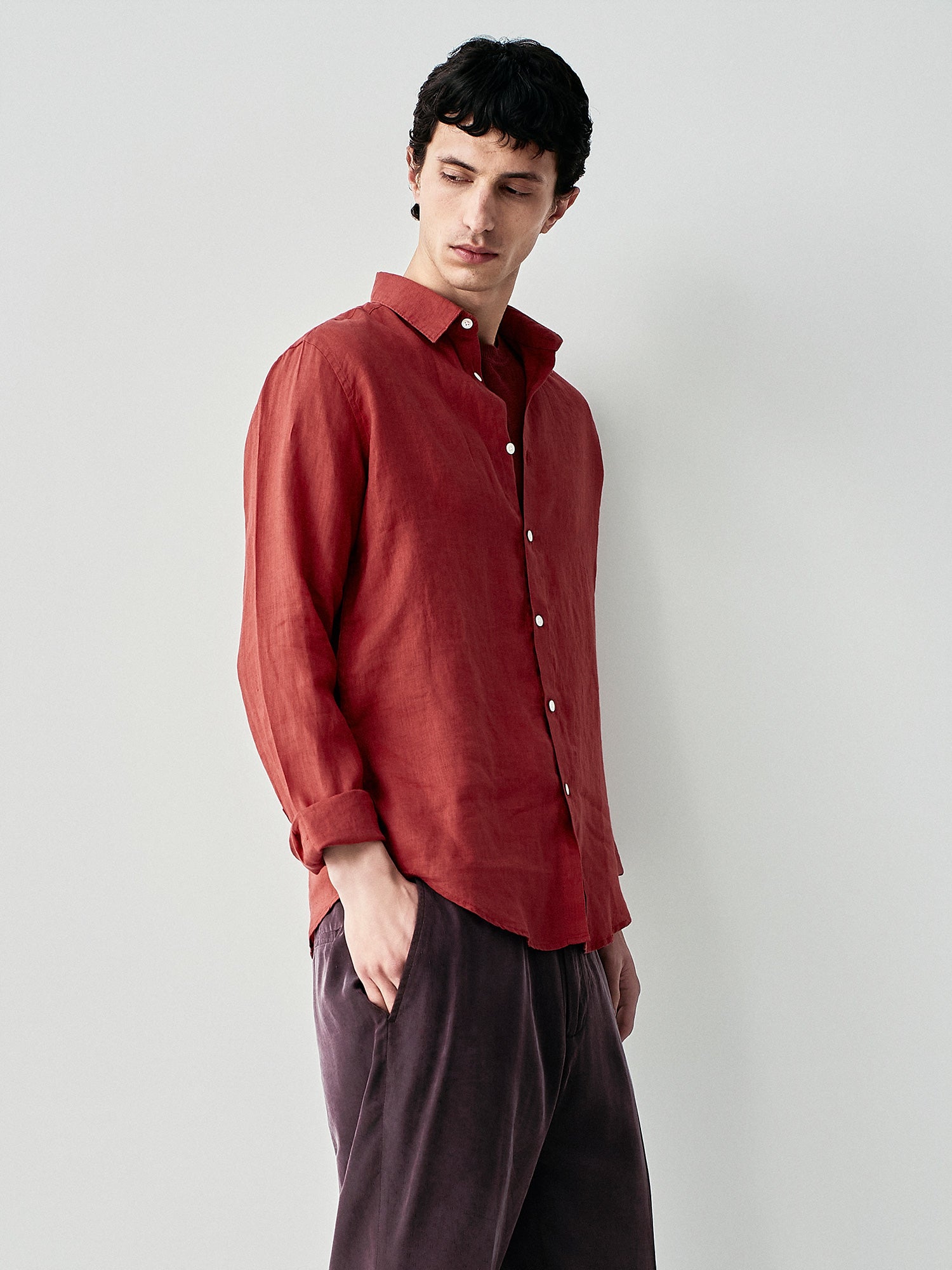 Camicia in puro lino