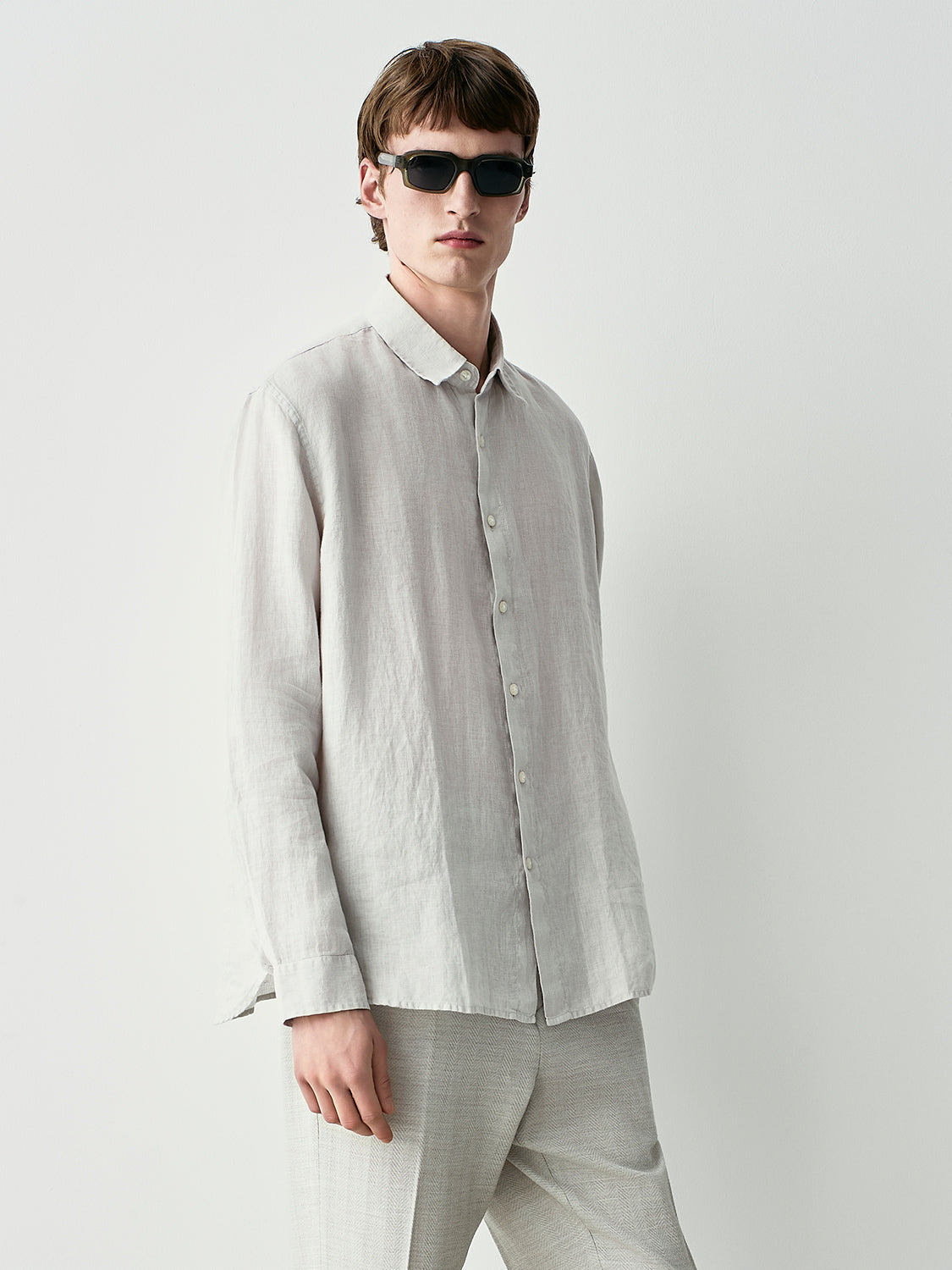 Camicia relaxed in lino