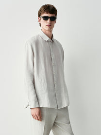 Camicia relaxed in lino