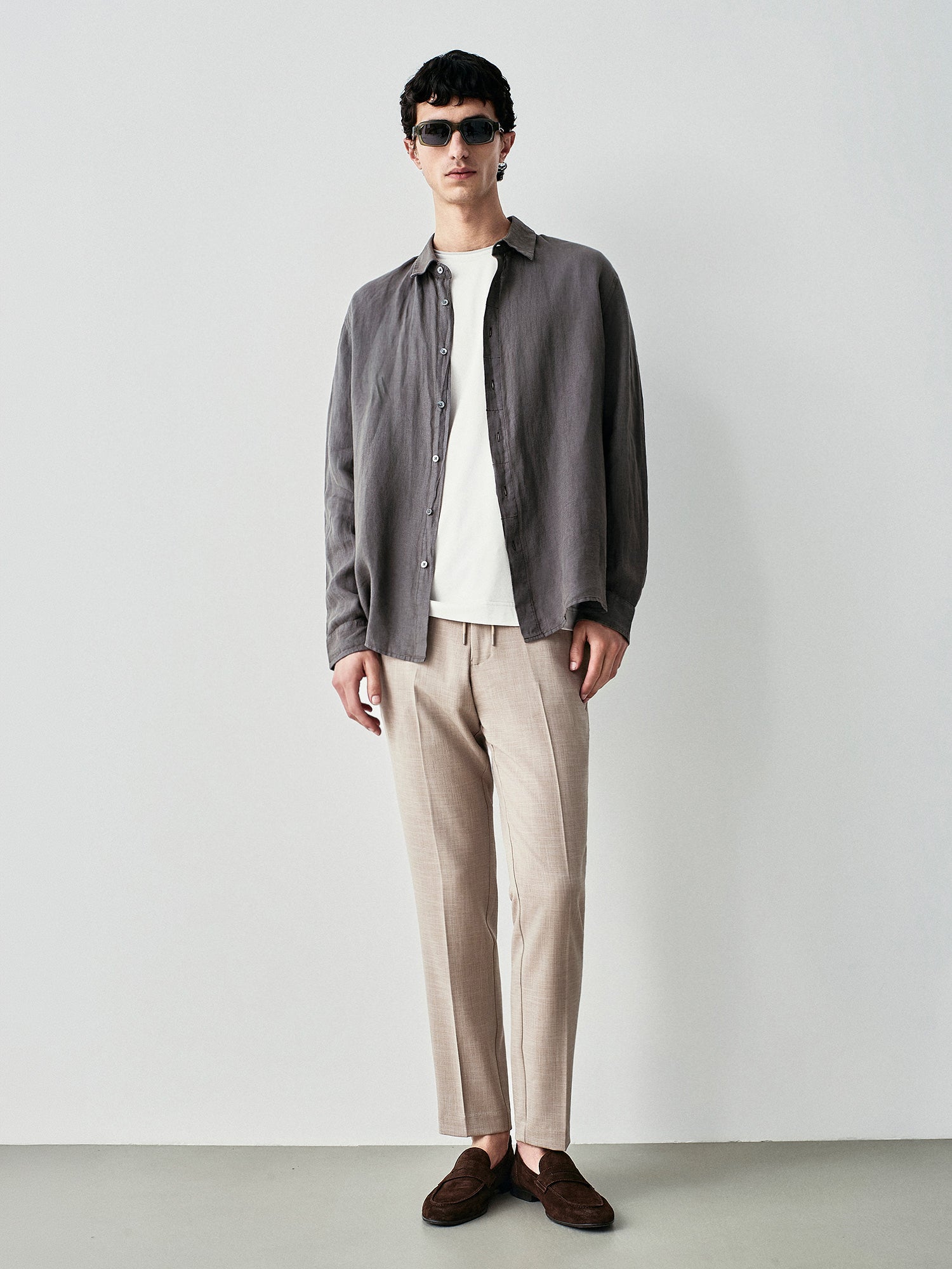 Camicia relaxed in lino