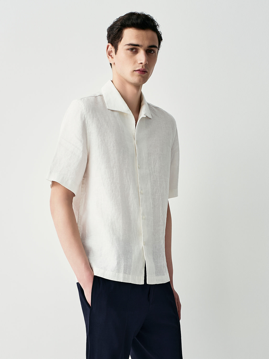 Camicia capri in lino
