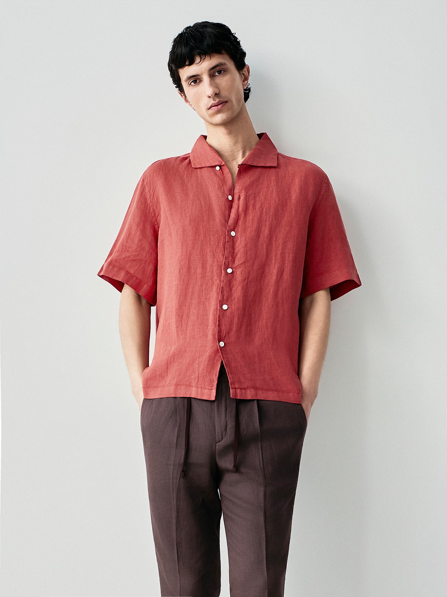 Camicia capri in lino