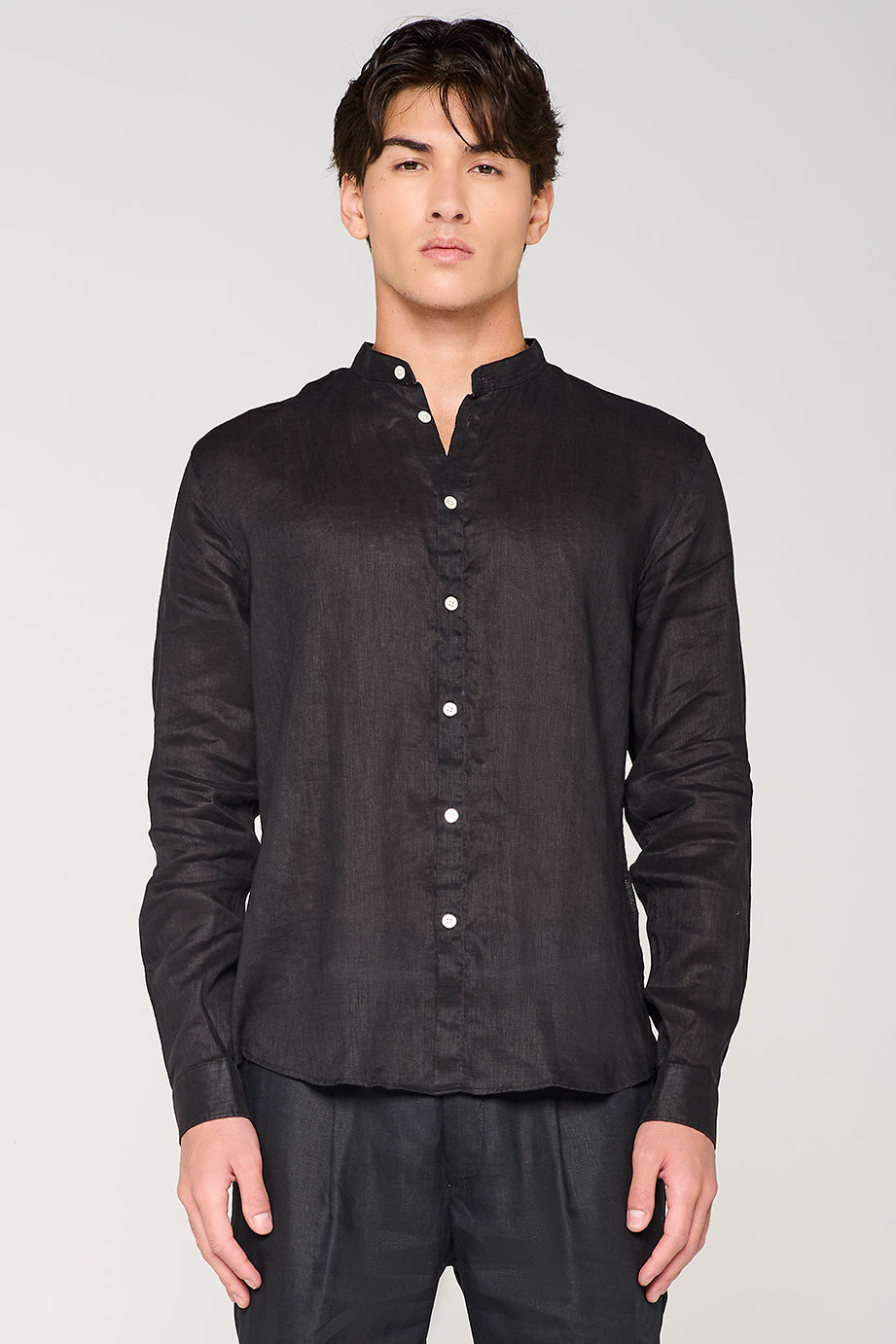 CAMICIA COREANA IN LINO