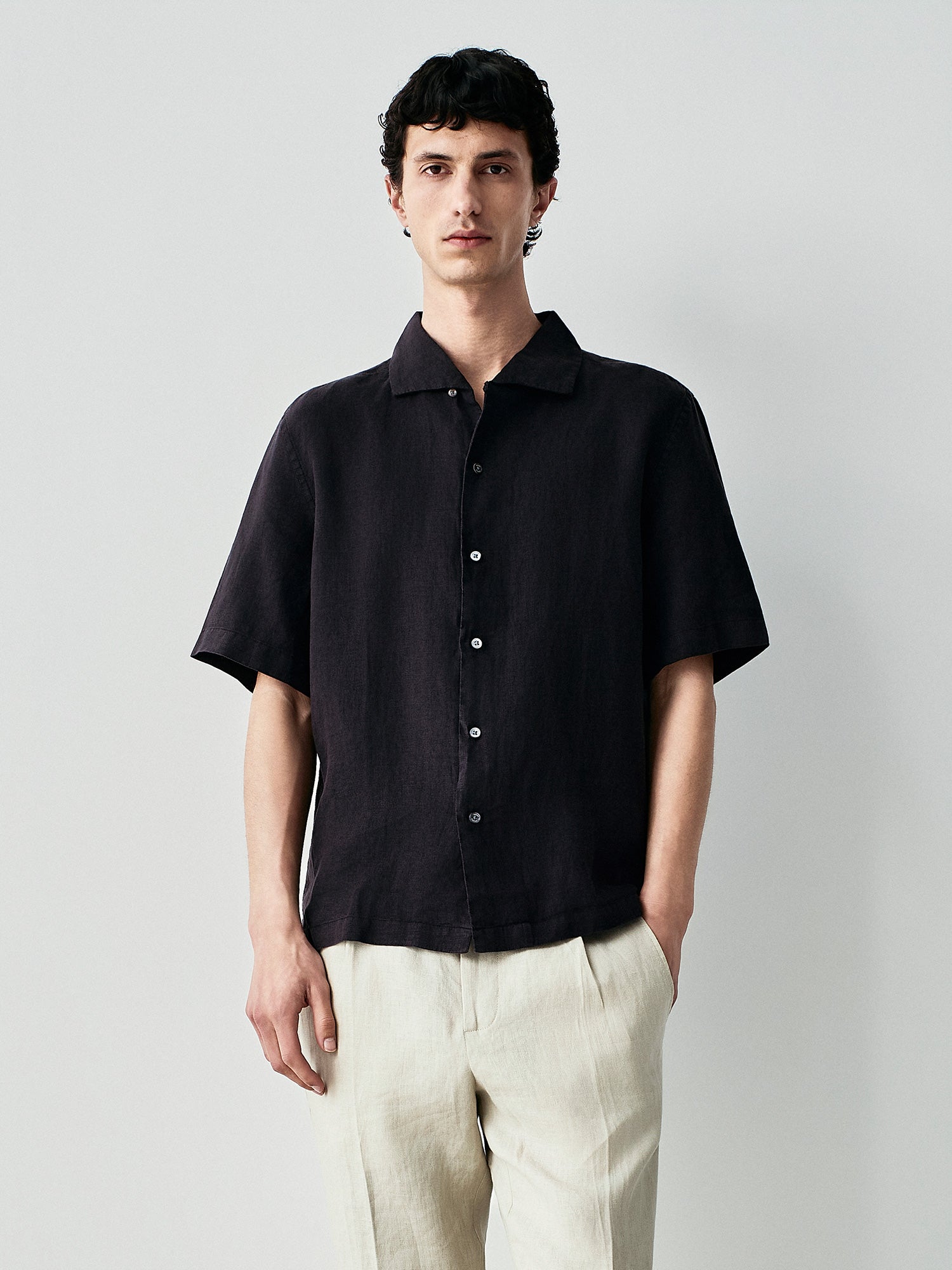 Camicia capri in lino