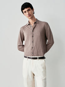 Linen jersey shirt