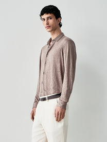 Linen jersey shirt
