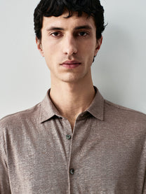 Linen jersey shirt