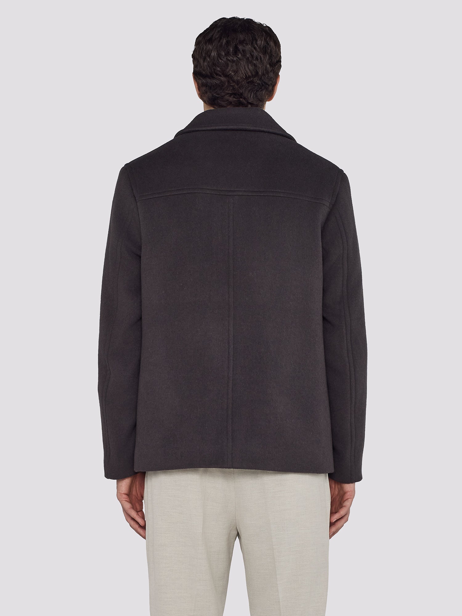 SHORT COAT WITH PATCH POCKETS