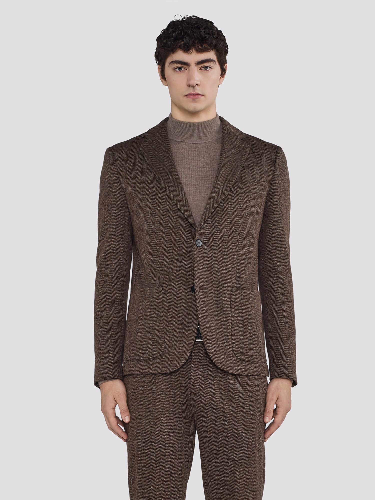 CHEVRON SUIT JACKET
