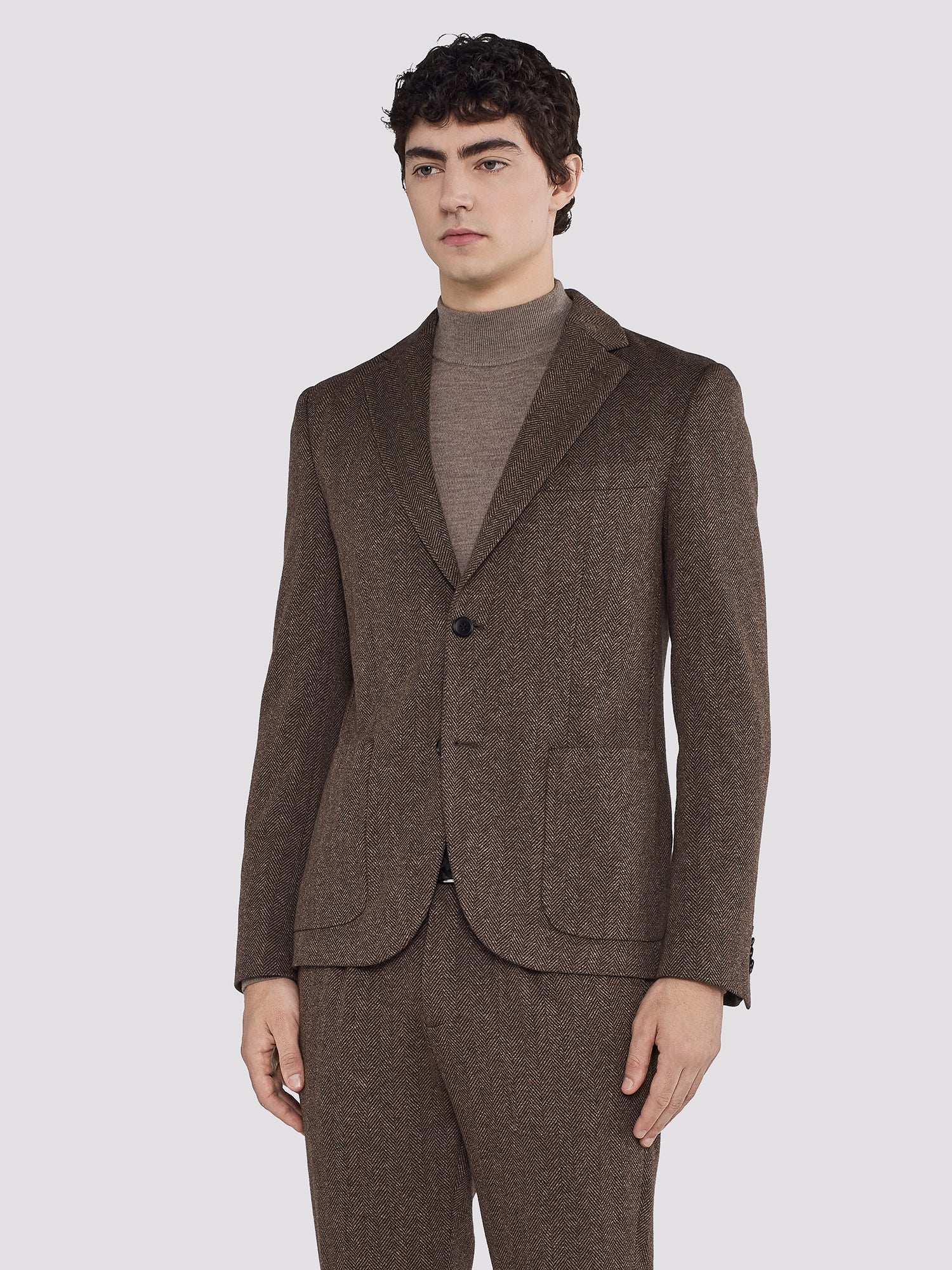CHEVRON SUIT JACKET