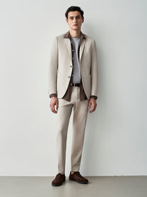 Blazer sartoriale in piquet