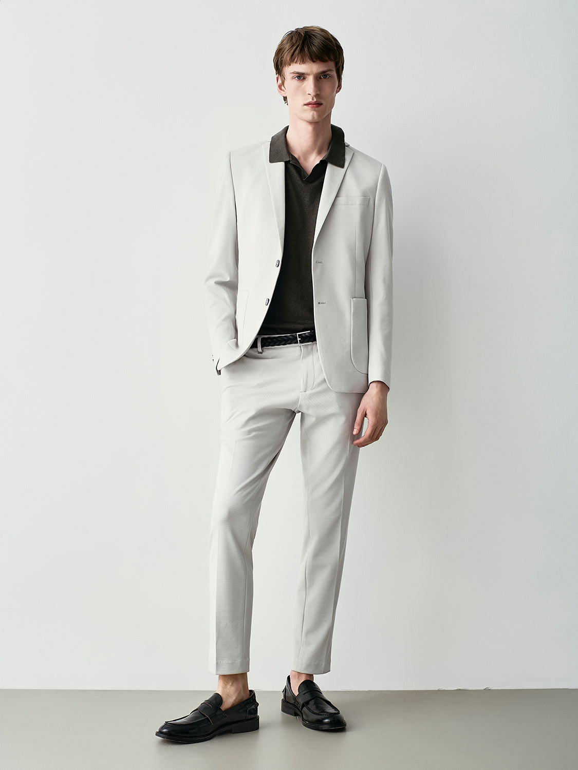 Blazer sartoriale in piquet