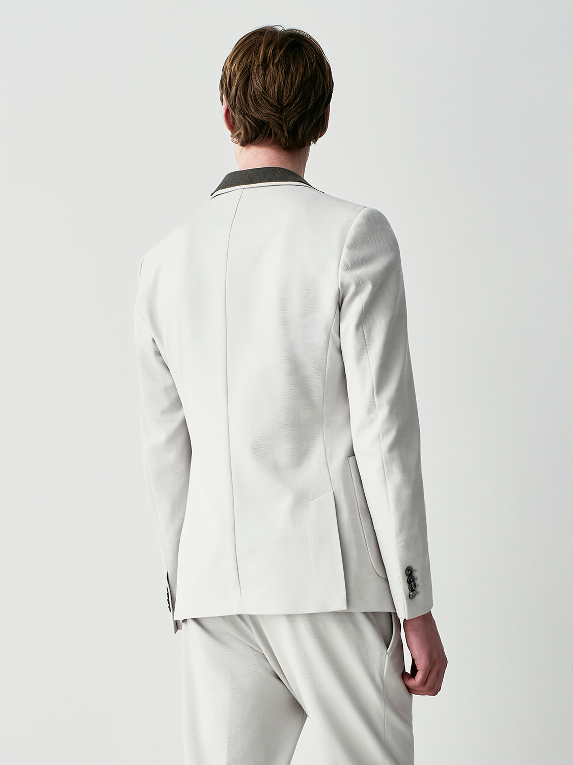 Tailored piquet blazer