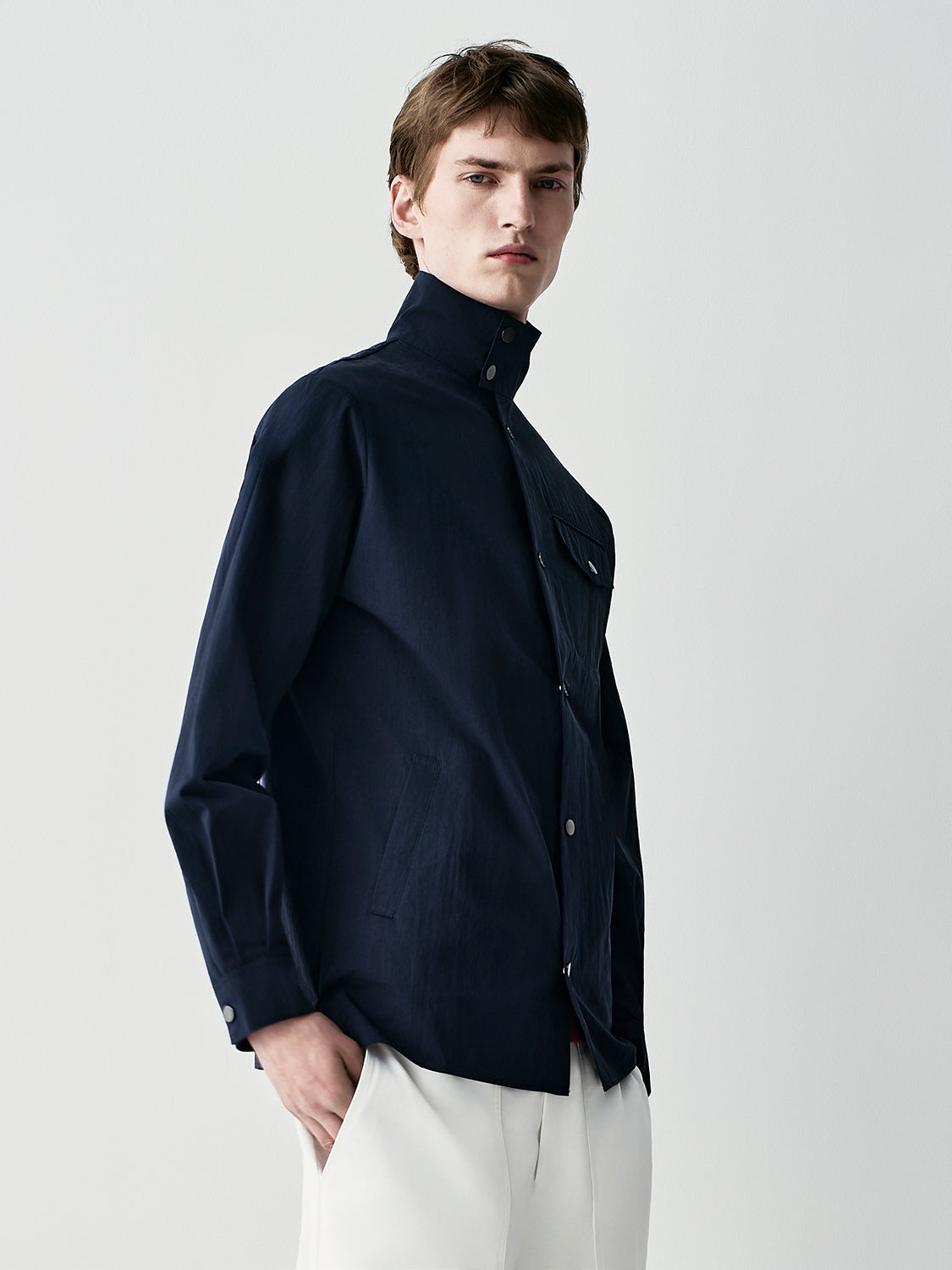 Funnel neck jacket