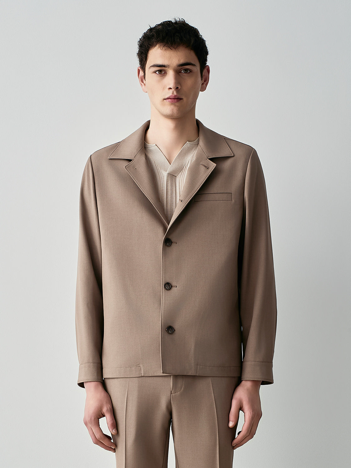 Crepe overshirt