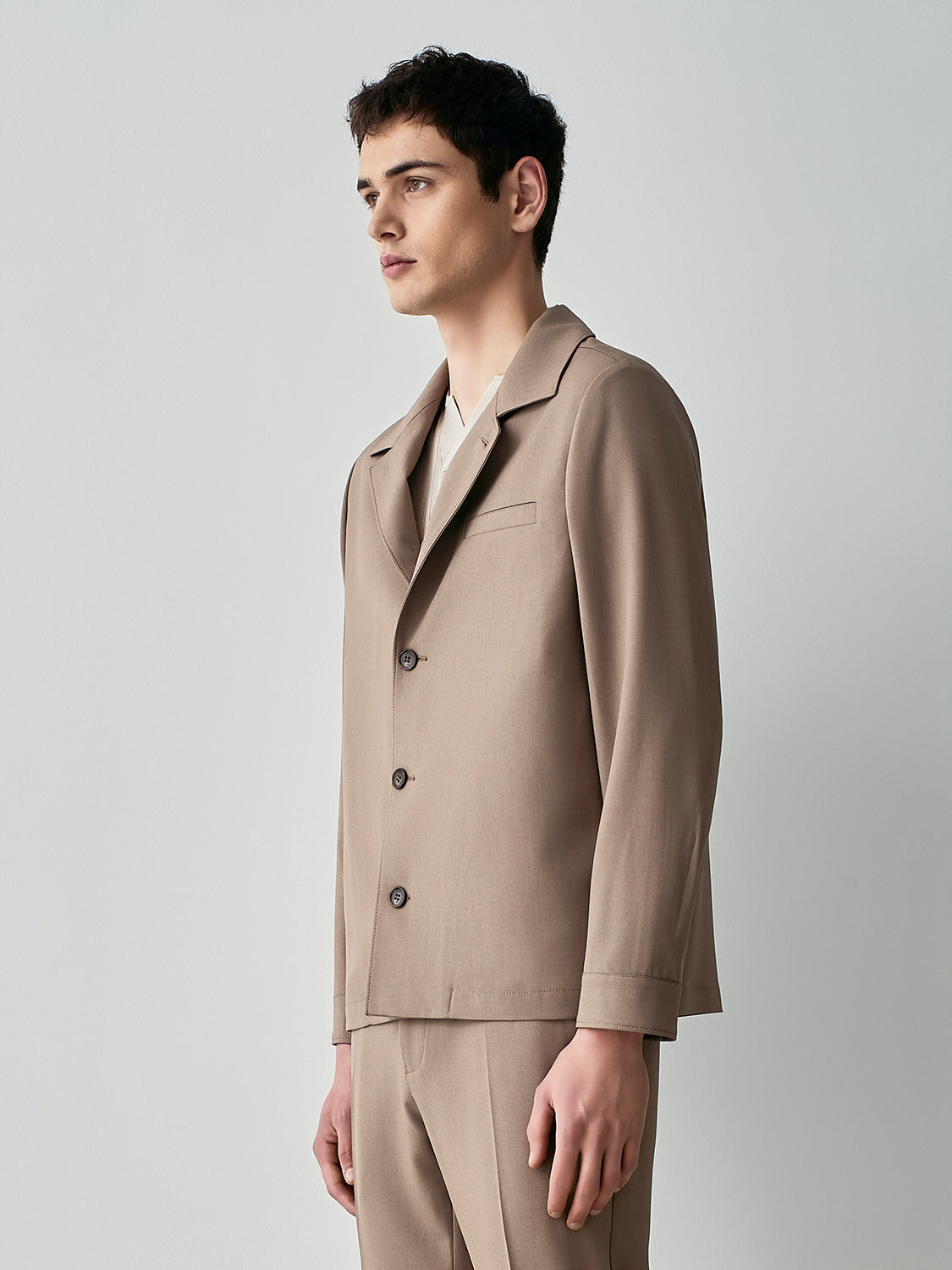 Crepe overshirt