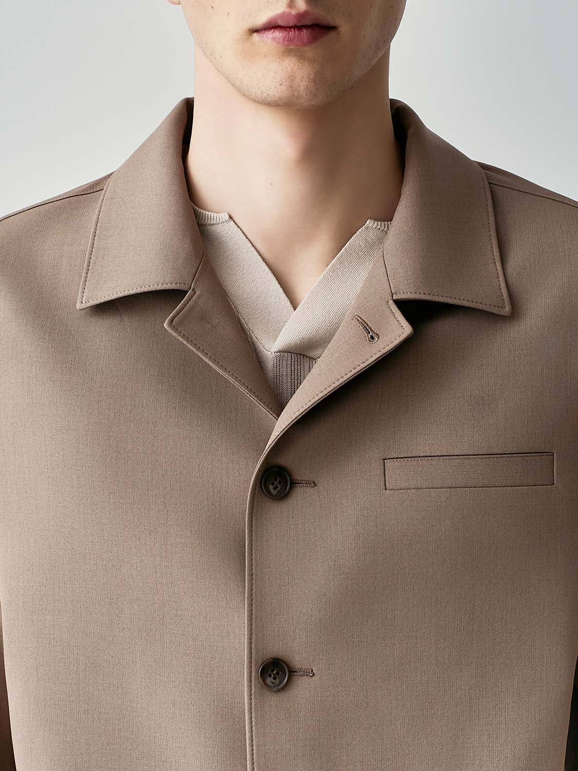 Crepe overshirt