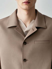 Crepe overshirt