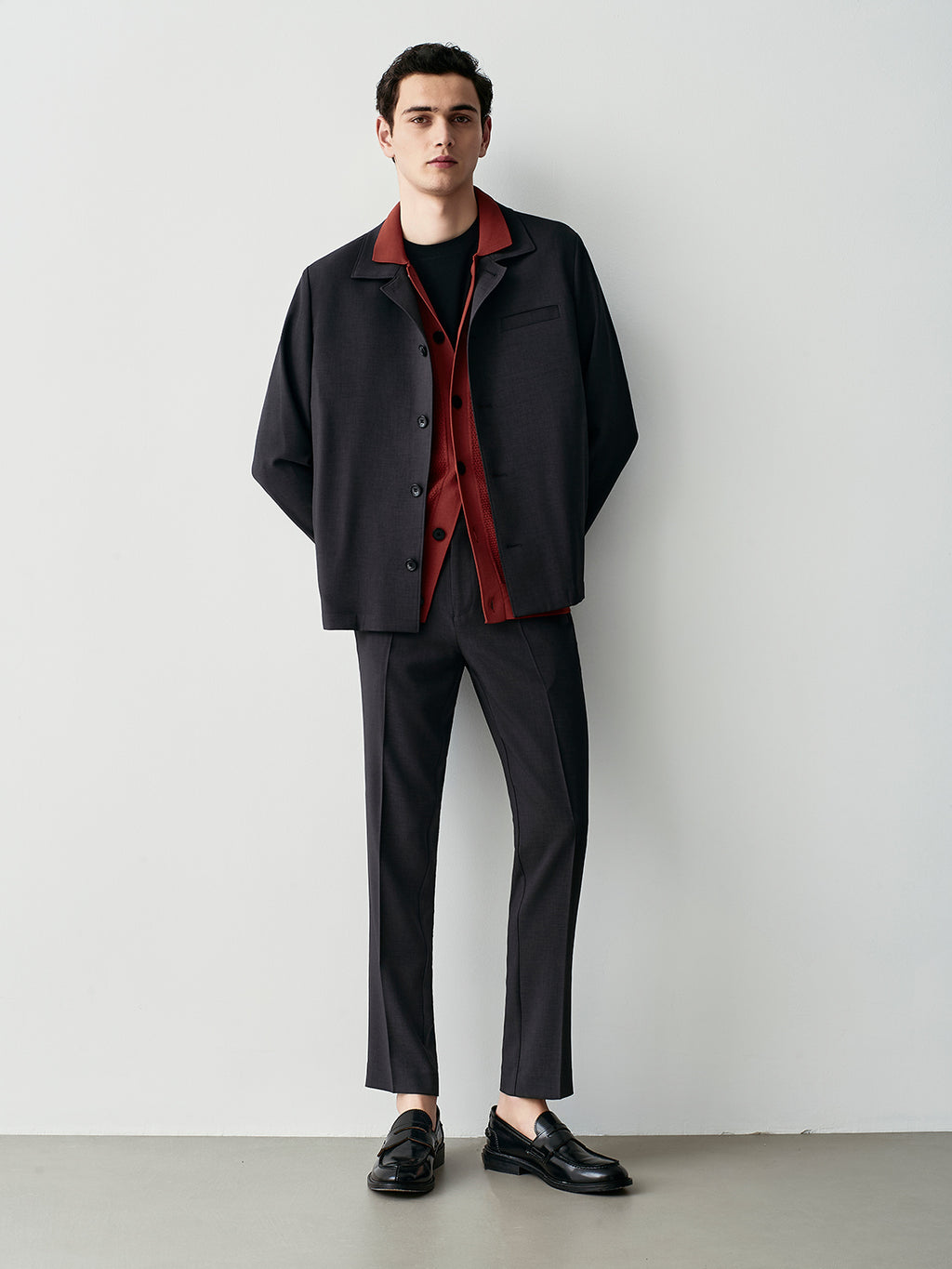 Crepe overshirt