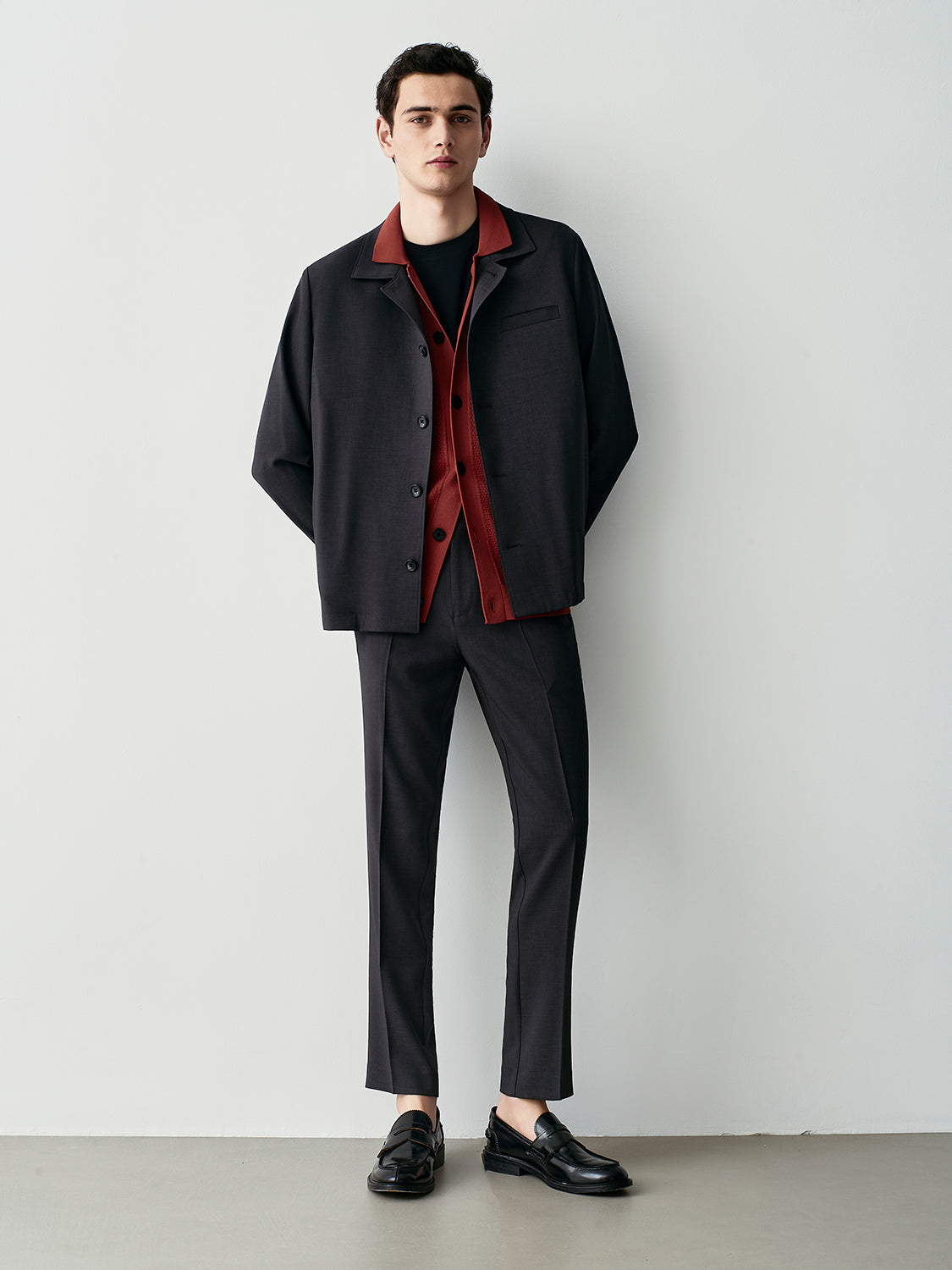 Crepe overshirt