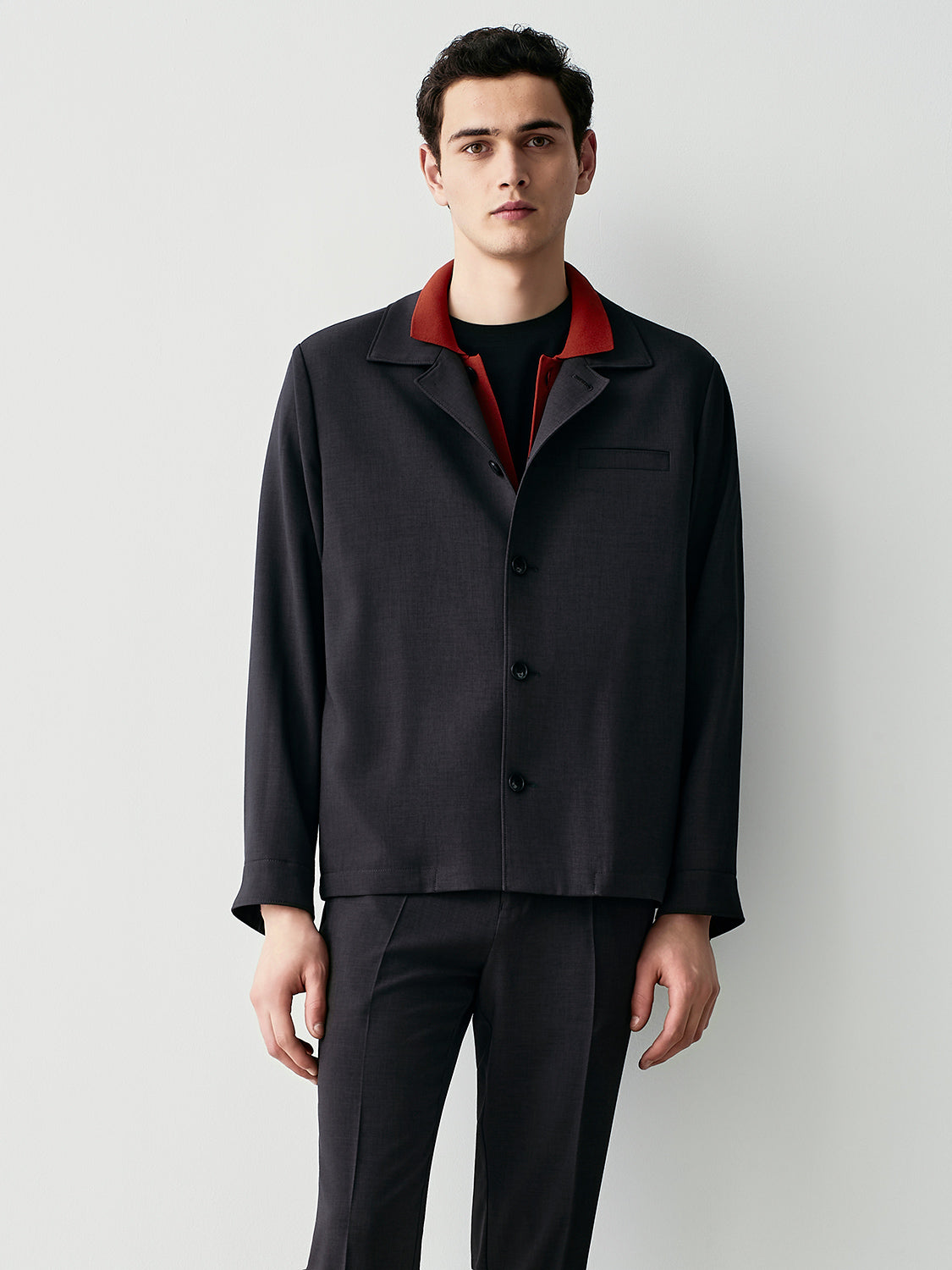 Crepe overshirt