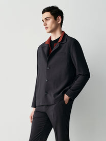 Crepe overshirt