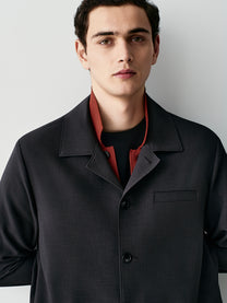 Crepe overshirt