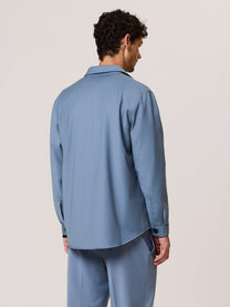 uniform wool blend shacket