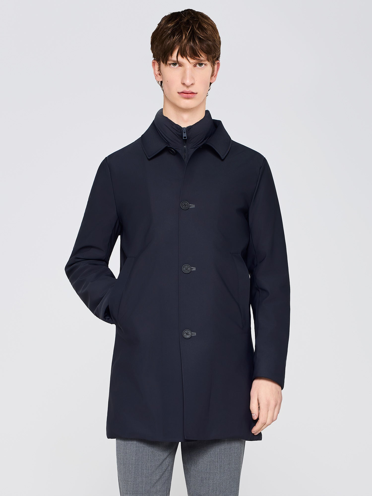 TRENCH IMBOTTITO IN NYLON