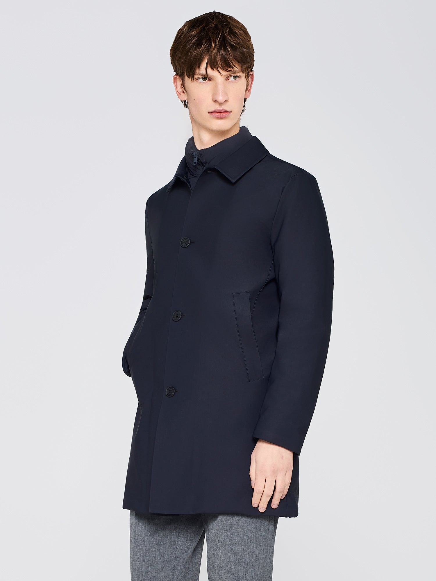 PADDED NYLON TRENCH – DAVID NAMAN