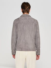 Suede leather jacket