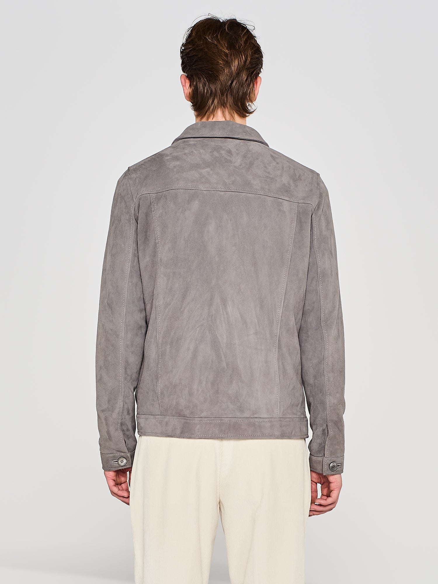 Suede leather jacket